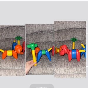 Vintage Tupperware Zoo It Yourself Animal Building Set